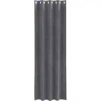 vidaXL Verdunkelungsvorhänge 2 pcs Hellgrau 140 x 225 cm Samt
