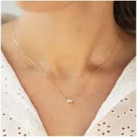 Diam Addict Halskette 585 Gelbgold mit im Labor gezüchteten Diamanten