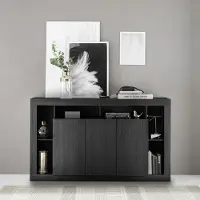CALICOSY Sideboard RIMINI in Schwarz - (W) 172 x (H) 102 x (L) 40 cm | Gr.: onesize