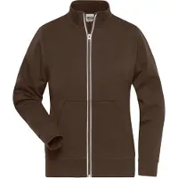 James & nicholson Ladies' Doubleface Work Jacket - SOLID - brown, Gr. 3XL