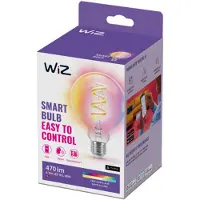 WiZ Connected WiZ Globe Filament - Weißes und farbiges Licht - E27 - Transparent