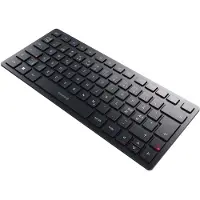Cherry KW 9200 MINI, 75%, Verkabelt & Kabellos, USB + RF Wireless + Bluetooth, Scherenschalter, QWERTY, Schwarz