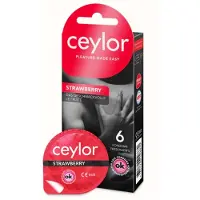 Ceylor Strawberry Präservativ 6 Stk St Kondome