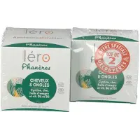 Lero Phanères Haare und Nägel 90 Kapseln + 30 Geschenkte 17,5x7x9 cm