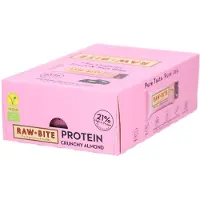 Rawbite Raw-Bite Proteinriegel 12 Riegel, BIO, Crunchy Almond, je 45 g, pro Riegel 10,4 g Protein