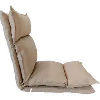 Generic Rebecca Mobili Sesselsitz aus Metall und beigem Polyester