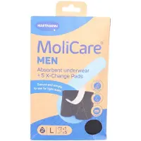 Molicare men Absorbent underwear+5 Pads Gr.L 1 St Inkontinenzslip