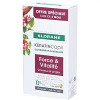 Klorane Keratin Caps Nahrungsergänzungsmittel gegen Haarausfall 90 Kapseln