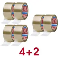 TESA 6x Klebeband tesapack 4089 PP 50mm x 66m transparent