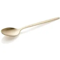 WAS Germany - Kaffeelöffel Set ALEX CHAMPAGNE, mit champagner, matter PVD Beschichtung, 13,5 cm, Set á 12 Stück, Chromnickelstahl 18/10