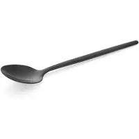WAS Germany - Espressolöffel Set ALEX BLACK, mit schwarz, matter PVD Beschichtung, 11 cm, Set á 12 Stück, Chromnickelstahl 18/10