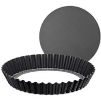 Tramontina Quiche- und Tortenform Brasil Schwarz 24 cm