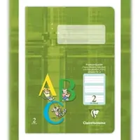 Clairefontaine 25x Schulheft , DIN A5, 16 Blatt, 90g, grüne Lineatur 2 liniert für 2. Schuljahr - Khaki 331552C