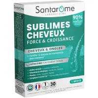 Santarome Sublimes Cheveux Force & Croissance 30 Tabletten 8,6x2,6x11,8 cm
