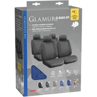 Lampa Glamur Sitzschonbezug Vorne und Hinten Polyester Blau Sitzbezug