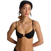 Billabong Bügel-Bikini-Top "Sol Searcher Leah Underwire", Damen, Gr. S, schwarz, Obermaterial: 86% Recycled Polyamid, 14% Elasthan., Bikini-Oberteile Bügel-Bikini-Top