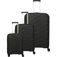 Travelite Burano 4W Trolley-Set L / M / S Black schwarz 75cm