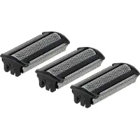 VHBW 3x Ersatz-Scherköpfe kompatibel mit Philips TT2021/36, TT2021/50, TT2021/34, TT2021/35, TT2021/33, TT2021/32 Elektrorasierer, Schwarz Silber
