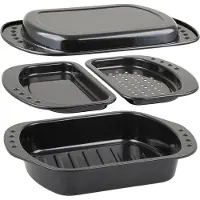 CHG Urban Ovenform Set BBQ 4 teilig emailliert