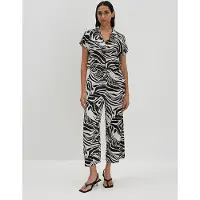 Someday. Jumpsuit in Schwarz/ Weiß - 40