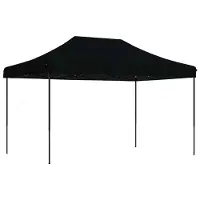 Syfax Partyzelt Faltbar Pop-Up Schwarz 440x292x315 cm