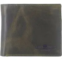 Green Burry GREENBURRY Leder Geldbörse Newport Wallet British Green olivgrün