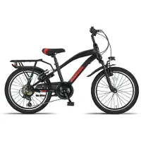 Altec Dakota MTB 20 Zoll Jungen 7G Felgenbremse Schwarz