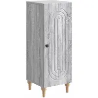 vidaXL Sideboard Graues Sonoma 33 x 34,5 x 90 cm Holzwerkstoff