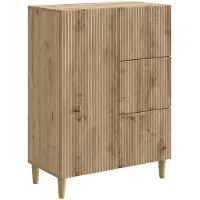 vidaXL Sideboard Artisan-Eiche 66 x 34,5 x 90 cm Holzwerkstoff