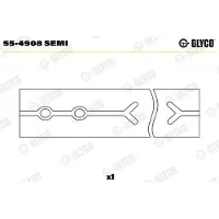 GLYCO Pleuelbuchse 55-4908 SEMI für RENAULT TRUCKS Kerax