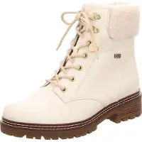 Remonte Schnür-,Zug-u.Schnallenstiefel in weiss/weiss kombi, Gr. 41