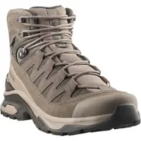 Salomon Wanderschuh "QUEST ECHO GORE TEX", Herren, Gr. 44,5, atmungsaktiv, walnut, desert tan, schwarz olive, Leder, Synthetik, Schuhe Wanderschuh, wasserdicht