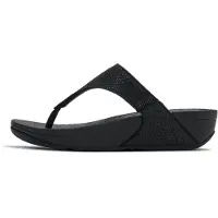 FitFlop Dianette "LULU SHIMMERGLITZ TOE-POST SANDALS" Keilabsatz, Zehentrenner, Badeschuh, Sommerschuh mit Glitzerdetails