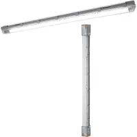 Osram LED-Sensor-Feuchtraumlampe SUBMARINE, 126 cm grau IP65 SUBMARINE, alu / grau / zink, Kunststoff