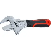 Bgs Adjustable Wrench with soft Rubber Handle, 256 g
