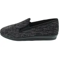 Rohde Herren Pantoffel Slipper weicher Genuacord Komfortweite Lillestrom 2614, Größe:42 EU, Farbe:Grau