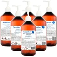 Herrlan AseptiSan - 6 x 1000 ml mit Dosierpumpe I Händedesinfektionsmittel I Pharmazentral-Nr-16613733 I Qualität I Made in Germany