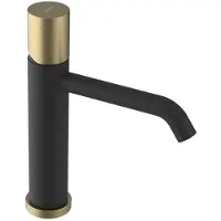 Sapho ULTRATAP Waschtischarmatur, Schwarz matt/Gold matt