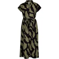 Apricot Hemdblusenkleid "Hemdblusenkleid" 2 tlg. mit Zebradruck