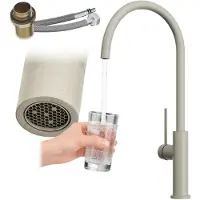 Granitan | PRESTIGE SLIM - Küchenarmatur - 360° schwenkbar - Beige - Keramikkopf