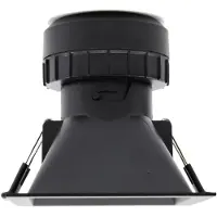 Beneito Faure Pulcom 8W Quadratischer LED-Einbaustrahler, 38° Farbtemperatur, 2700K/3200K/4000K, mattschwarz, für Innenräume -