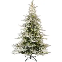 Everlands Grandis fir snowy micro led id 1564t H180 cm T98 cm Weihnachtsbaum