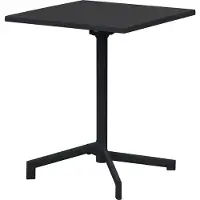 Ebuy24 Adam Garten-Cafétisch 60x60 cm klappbar schwarz.