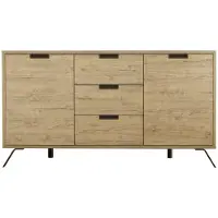 CALICOSY Sideboard PALMA in Helles - (W) 155,8 x (H) 85,4 x (L) 50 cm | Gr.: onesize