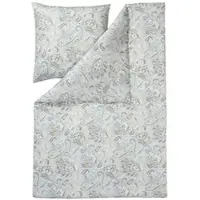 Estella Mako-Interlock-Jersey Bettwäsche Milano silber 135x200 cm + 80x80 cm