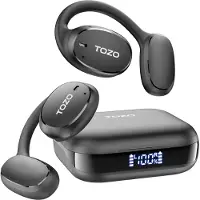 TOZO 5.3 Bluetooth Sport mit Ohrbügel,Kopfhörer Kabellos Bluetooth mit LED-Anzeige,80 Std Spielzeit,32 EQ-Modi,Anruf Noise Cancelling Kopfhörer für Running