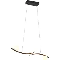 TRIO Lighting Hängelampe Napoli, dimmbar, schwarz, für Wohn- / Esszimmer, Metall, Modern, Pendelleuchte