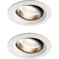 Paulmann 926.76, Einbaustrahler, 2 Glühbirne(n), LED, 14 W, 2700 K, Weiß