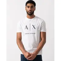 Armani Exchange für Herren. XM002683AF10356U0002 Logo-T-Shirt weiß (L), Lässig, Baumwolle, Kurzarm