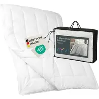 NYVI 4-Jahreszeiten Bettdecke DreamScience AllYear - Sommerdecke und Übergangsdecke mit Druckknöpfen ergeben warme Winterdecke - Ganzjahresdecke - Waschbar Anzahl:2;Größe:155x200 cm